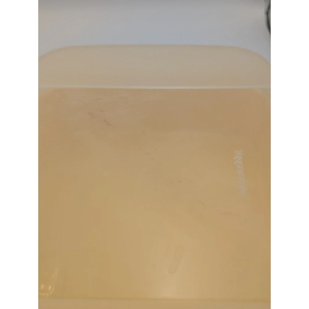 Tupperware 2242D-4 Clear Hinged Lid Yellow Box Container  11x7x4 Storz-a-lot